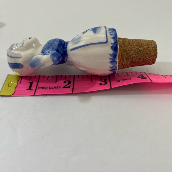 Lot of delft blue figures including rare bottle stopper. - Picture 6 of 15